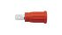 Schutzinger Red Female Banana Socket, 4 mm Connector, PC Pin Termination, 32A, 1000V, Nickel Plating