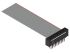 Samtec 1.27mm Male FFMD IDC to Male FFMD IDC Flat Ribbon Cable, Black Sheath, 304.8mm Length