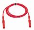 Zkušební vodič, Červená, délka kabelů: 600mm, Silikon