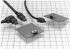 Conector de potencia compacto Macho Hirose RP34L, 3P, Montaje de Cable, 30 V ac, 42 V dc, 5A, terminación crimpada