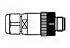 Conector Molex macho serie Micro-Change de 4 vías macho, montaje aéreo, IP67