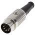 Deltron 3 Pole Din Plug, DIN 41524, DIN 45322, DIN 45326, DIN 45327, DIN 45329, 2A, 34 V ac/dc, Lockable, Male, Cable
