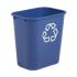 Rubbermaid Commercial Products 27L Blue Polyethylene Waste Bin