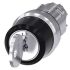 Siemens SIRIUS ACT 3-position Key Switch Head, Left Latching Right Momentary, 22mm Cutout