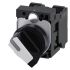 Siemens Short Black Handle Selector Switch - (SPDT) 22mm Cutout Diameter, Illuminated 2 Positions