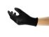 Ansell Edge Black Polyester (Liner) Cut Resistant Work Gloves, Size 8, Medium, Polyurethane Coating