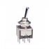 NKK Switches Toggle Switch, Panel Mount, On-(On), DPDT, Through Hole Terminal, 125V ac