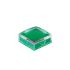 NKK Switches Green/Clear Push Button Cap for Use with UB2 Series Non-illuminated Pushbuttons, 15 x 15 x 6.1mm