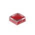 NKK Switches Red/Clear Push Button Cap for Use with UB2 Series Non-illuminated Pushbuttons, 15 x 15 x 6.1mm