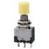 NKK Switches Push Button Switch, On-(On), Panel Mount, 6.5mm Cutout, SPDT, 125V ac