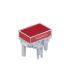 Red/Clear Push Button Cap, for use with LB Series Pushbuttons, Rectangular Cap