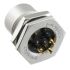 Amphenol Industrial Circular Connector, 3 Contacts, Panel Mount, M12 Connector, Socket, Female, IP68, IP69K, M Series