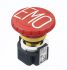 Idec XA Series Red Emergency Stop Push Button, 3NC + 1NO, 16mm Cutout, Panel Mount, IP65