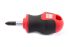RS PRO Phillips Stubby Screwdriver, PH1 Tip, 25 mm Blade, 85 mm Overall