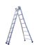 TUBESCA Aluminium Combination Ladder 10 steps 2.36m open length