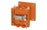 HENSEL Orange Steel Junction Box, IP66, 5 Terminals, 200 x 200 x 89mm