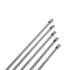 Kabelová vázací páska Kuličkový zámek 100mm 4,6 mm Nerezová ocel 316 RS PRO