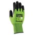 Uvex D500 foam Green High Performance Elastomer Coated Bamboo, Dyneema Diamond, Polyamide, Steel fibre Work Gloves,