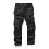 Scruffs Trade Black Men's Cotton, Polyester Trousers 32in