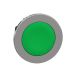 ZB4 Nyomógomb fej (Zöld), anyaga: Fém, nyomógomb Ø: 36.5mm