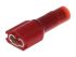 Terminal de lengüeta hembra aislado de color Rojo Molex de crimpar, 0.81 x 4.75mm, long. 20.3mm, de Latón estañado