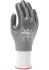 Showa Duracoil Grey HPPE, Polyester Cut Resistant Work Gloves, Size 7, Small, Nitrile Coating