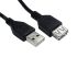 RS PRO USB 2.0 Cable, Male USB A to Female USB A USB Extension Cable, 1.8m