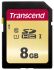 Transcend 8 GB SDXC SD Card, Class 10, UHS-I U1, UHS-I U3, V30