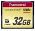 Tarjeta de Memoria Flash Transcend CompactFlash, 32 GB MLC -25 → +85°C 1000x