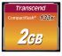 Karta pamięci flash CompactFlash, 2 GB, Transcend MLC -25 → +85°C