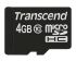 Transcend MicroSD Micro SD Karte 4 GB Class 10