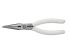 Bahco Long Nose Pliers, 160 mm Overall, Straight Tip, 52mm Jaw