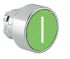 Lovato 8LM2T Series Green Round Push Button Head, Spring Return Actuation, 22mm Cutout