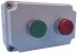 Lovato Push Push Push Button Control Station - SPDT, Aluminium Alloy, 2 Cutouts, Green, Red, IP66, IP67