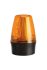 RS PRO Amber Flashing Beacon, 10 → 100 V dc, 20 → 72 V ac, Surface Mount, Wall Mount, Xenon Bulb