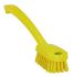 Vikan Medium Bristle Yellow Scrubbing Brush, 22mm bristle length, PET bristle material