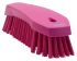 Vikan Hard Bristle Pink Scrubbing Brush, 36mm bristle length, PET bristle material