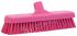 Vikan Hard Bristle Pink Scrubbing Brush, 46mm bristle length, PET bristle material