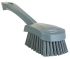 Vikan Hard Bristle Grey Scrubbing Brush, 36mm bristle length, PET bristle material