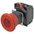 Omron A22NE-PD Series Twist Release Illuminated Emergency Stop Push Button, Panel Mount, 22mm Cutout, 2NO + 2NC, IP65