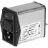 Schurter 10A, 250 V ac Screw Mount Filtered IEC Connector 3-105-326