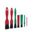 Cepillo Limpiador Vikan 556052 Verde, Rojo Juego de cepillos para limpieza en detalle, Polietileno para Exteriores del