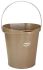 12L Plastic Brown Bucket With Handle