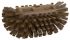 Vikan Hard Bristle Brown Scrubbing Brush, 40mm bristle length, PET bristle material