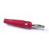 Connettore a banana Mueller Electric, Maschio, Rosso, 24A, 4 mm