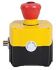 Allen Bradley 800F Series Black, Yellow Illuminated Emergency Stop Push Button, 2NC + 1NO, Surface Mount, IP69K