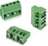 Wurth Elektronik 2456 Series PCB Terminal Block, 3-Contact, 10.16mm Pitch, PCB Mount, 1-Row, Solder Termination