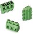 Wurth Elektronik NYÁK sorkapocs, 1 soros, 3 érintkezős, Vízszintes, NYÁK-ra szerelhető 3P, Zöld