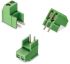 Wurth Elektronik NYÁK sorkapocs, 1 soros, 2 érintkezős, Függőleges, NYÁK-ra szerelhető 2P, Zöld