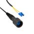 Bulgin LC to LC Duplex Single Mode OS1 Fibre Optic Cable, 125μm, Yellow, 10m
